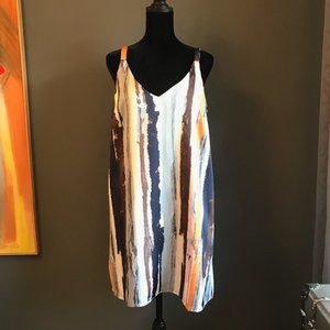 Pinch Cocktail Dress - Multi Colored - New